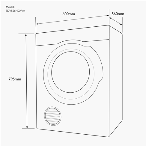 Clothes dryers-SDV556HQWA-39062