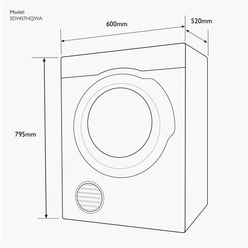 Clothes dryers-SDV457HQWA-39058
